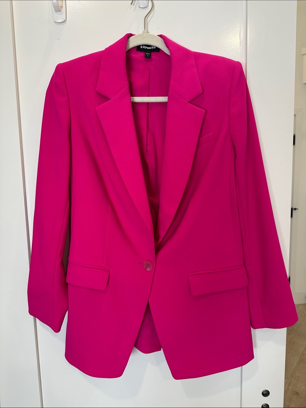 Express Vibrant Hot Pink Blazer